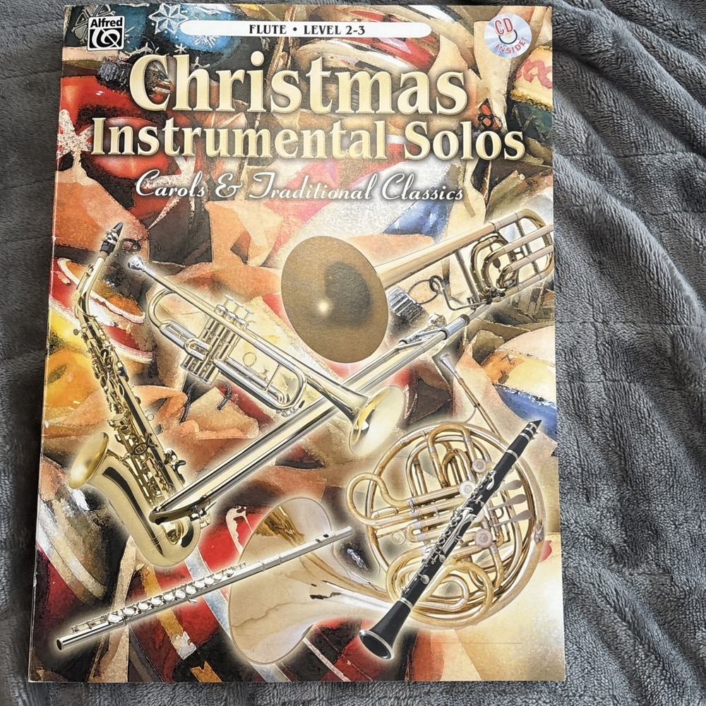 New Christmas Instrumental Solos Carols & Traditional Classics Flute 2-3 W/CD